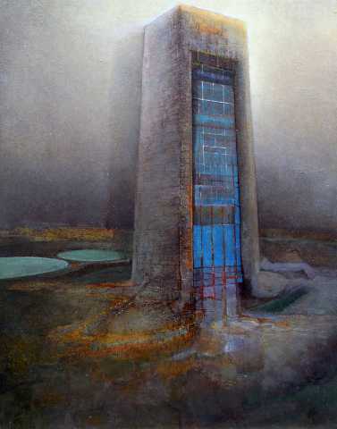 Monolith II. oil on board, 14 x 11 inches, 2013